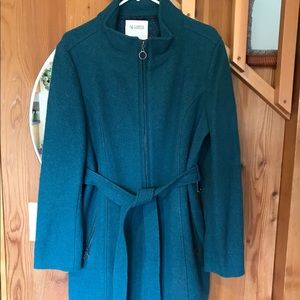 Carve Designs Jackson Belted Long Jacket Wool Blend Like New